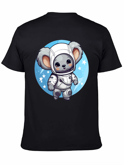Koala Astronaut Graphic Tee - Black