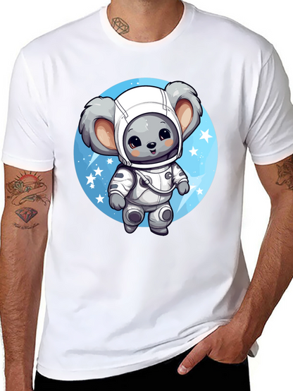 Koala Astronaut Graphic Tee - Black