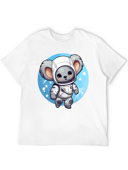 Koala Astronaut Graphic Tee - Black