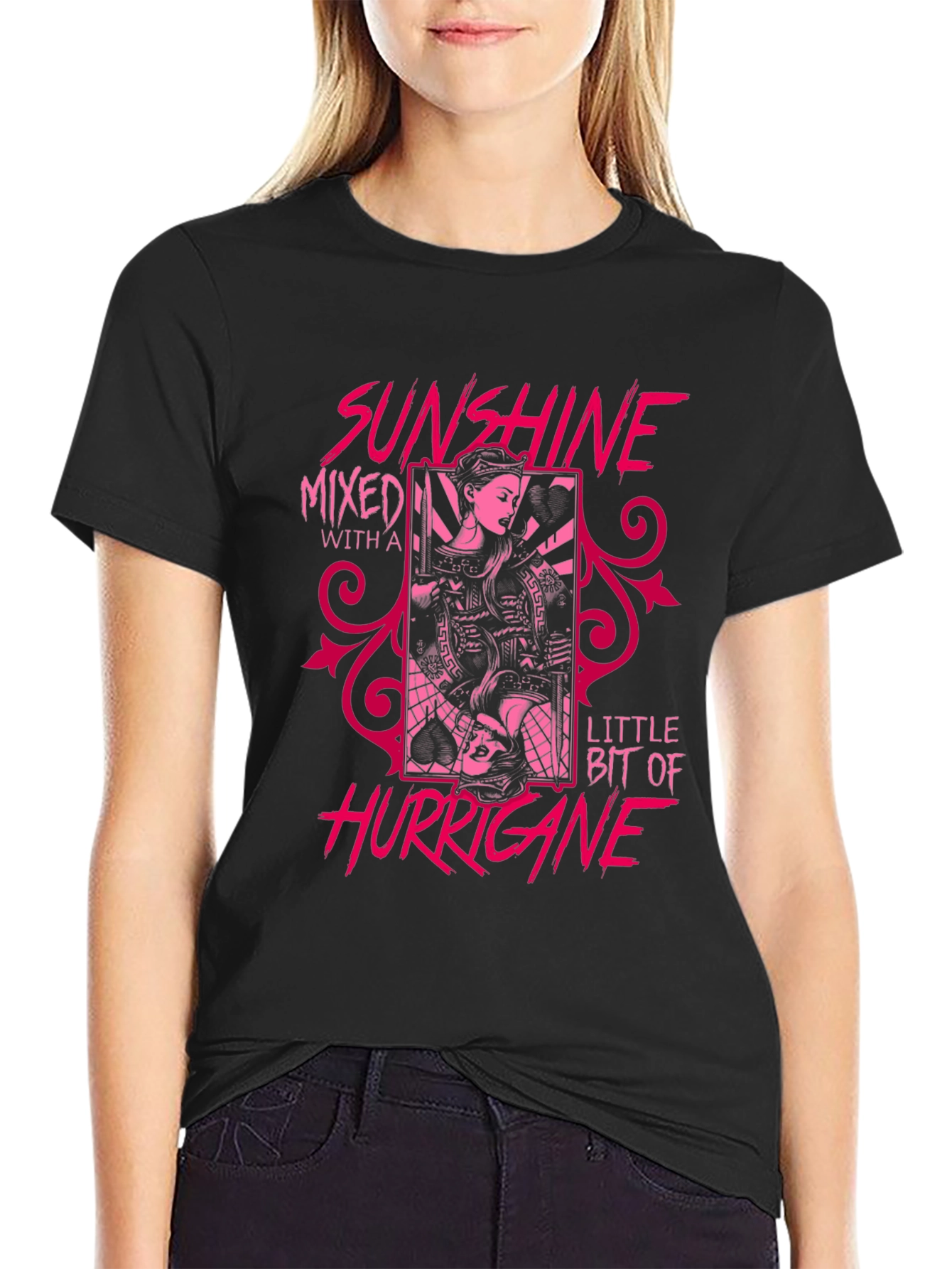 Sunshine Hurricane Black Graphic Tee
