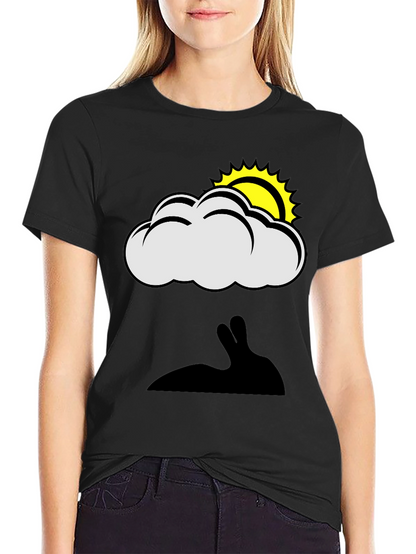 Cloud & Sun Bunny Shadow Graphic Tee