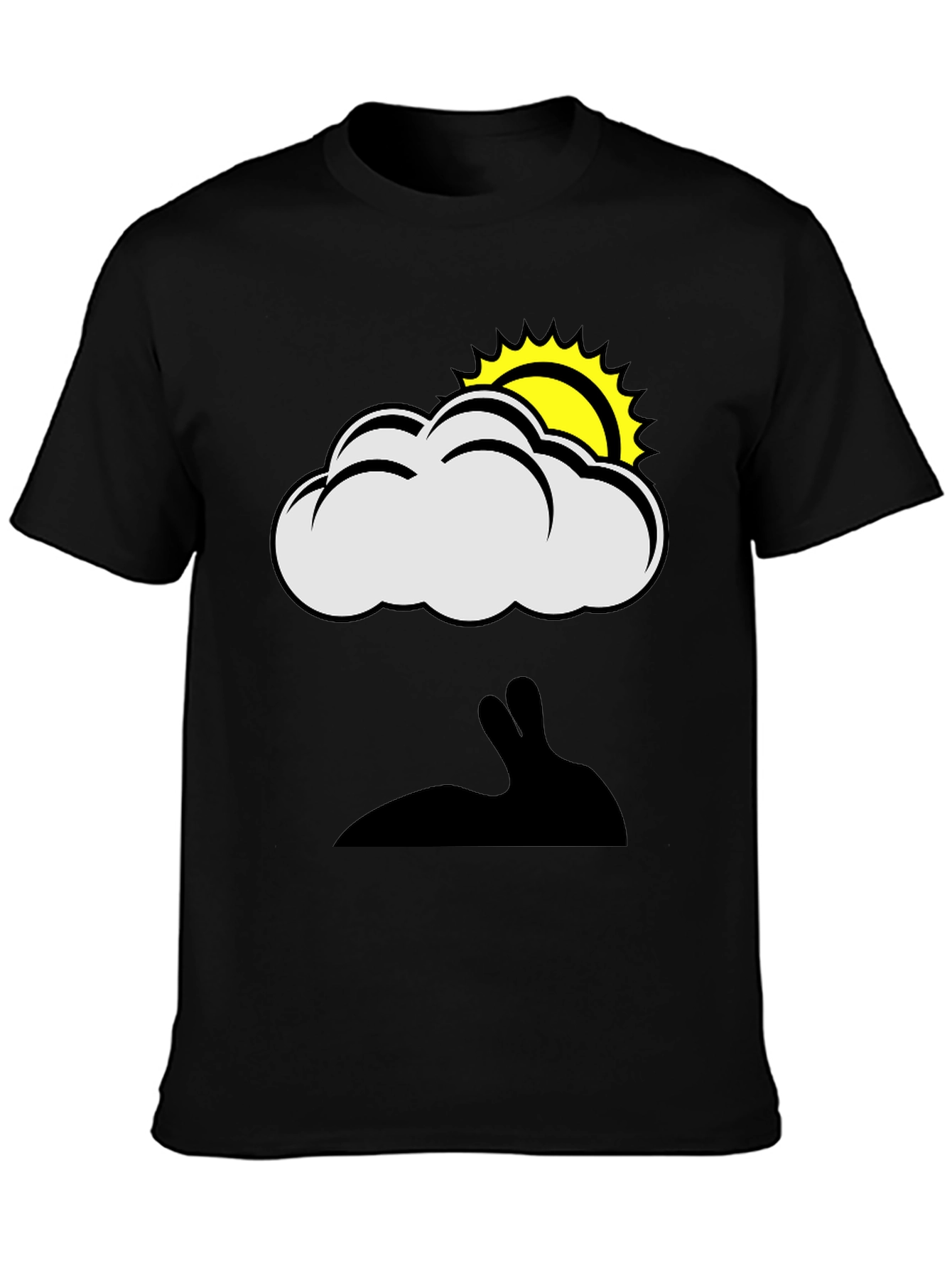 Cloud & Sun Bunny Shadow Graphic Tee