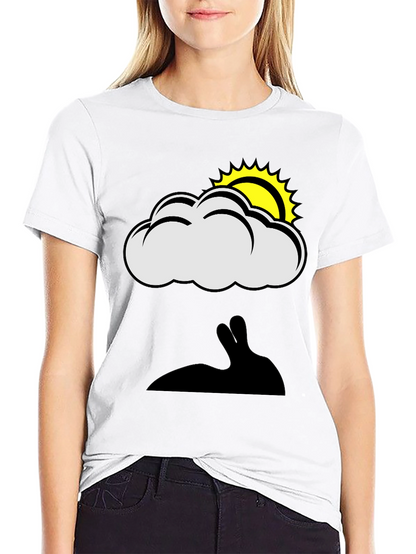 Cloud & Sun Bunny Shadow Graphic Tee