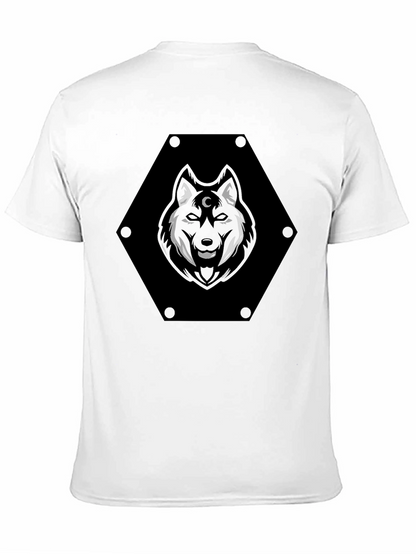 Mystic Wolf Graphic Tee - Black