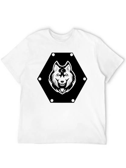 Mystic Wolf Graphic Tee - Black