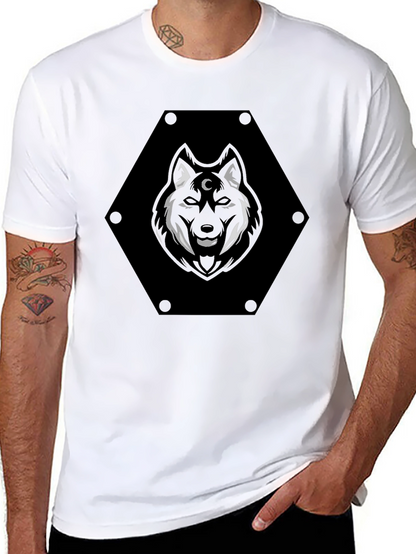 Mystic Wolf Graphic Tee - Black