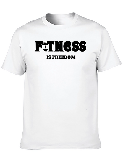 Fitness is Freedom Black T-Shirt