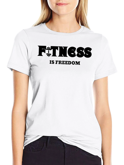 Fitness is Freedom Black T-Shirt