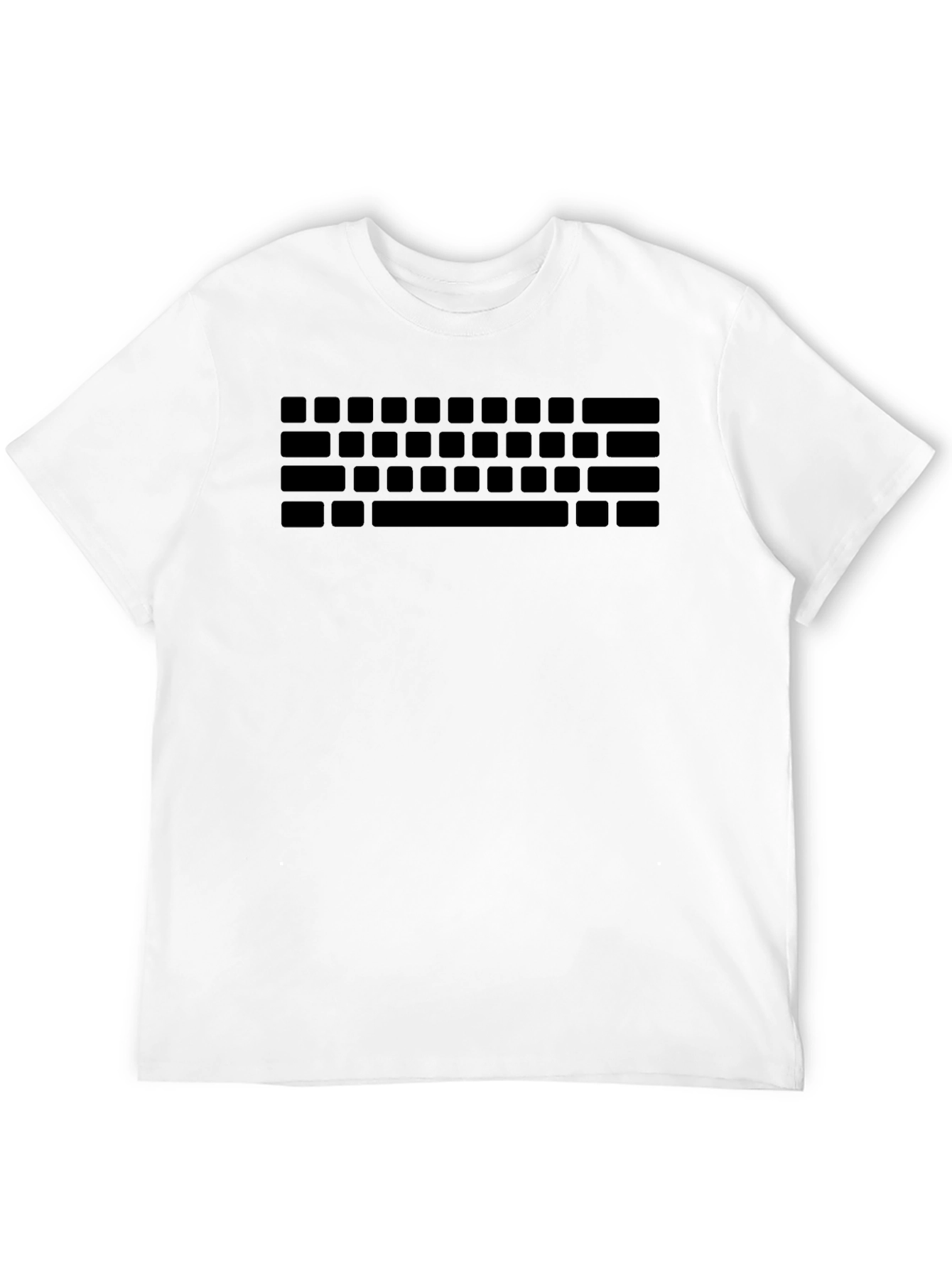 Keyboard Print T-Shirt - Gamer Style Tee