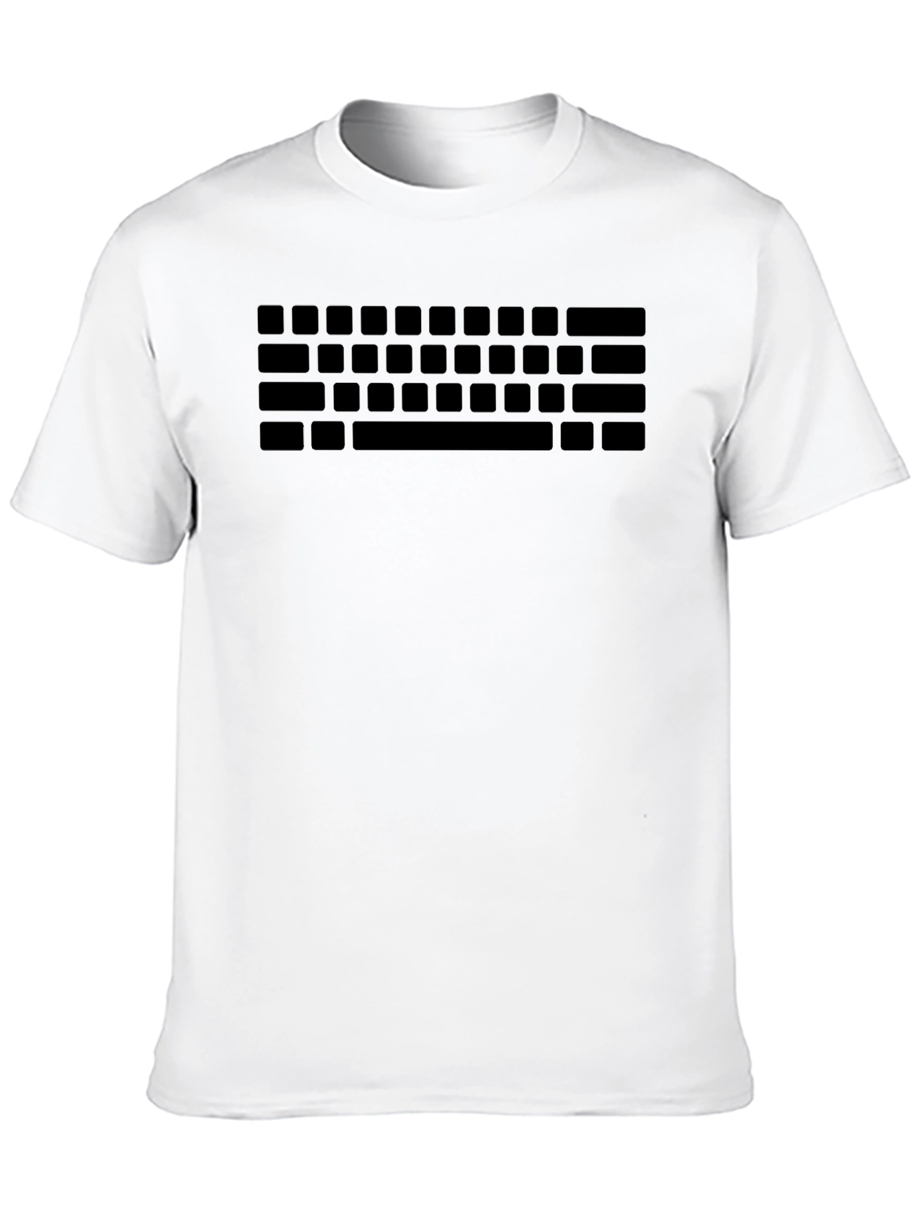 Keyboard Print T-Shirt - Gamer Style Tee