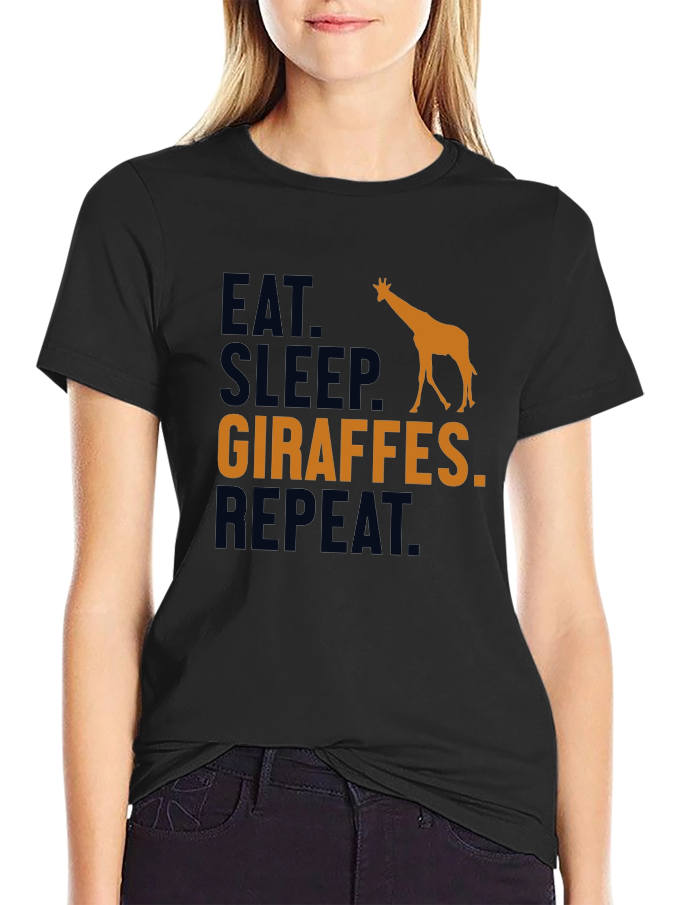 Eat Sleep Giraffes Repeat T-Shirt