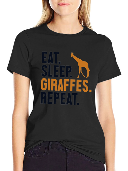 Eat Sleep Giraffes Repeat T-Shirt