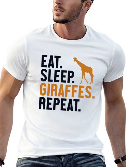 Eat Sleep Giraffes Repeat T-Shirt