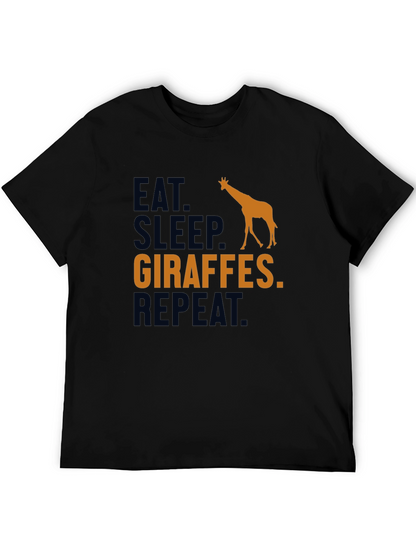 Eat Sleep Giraffes Repeat T-Shirt