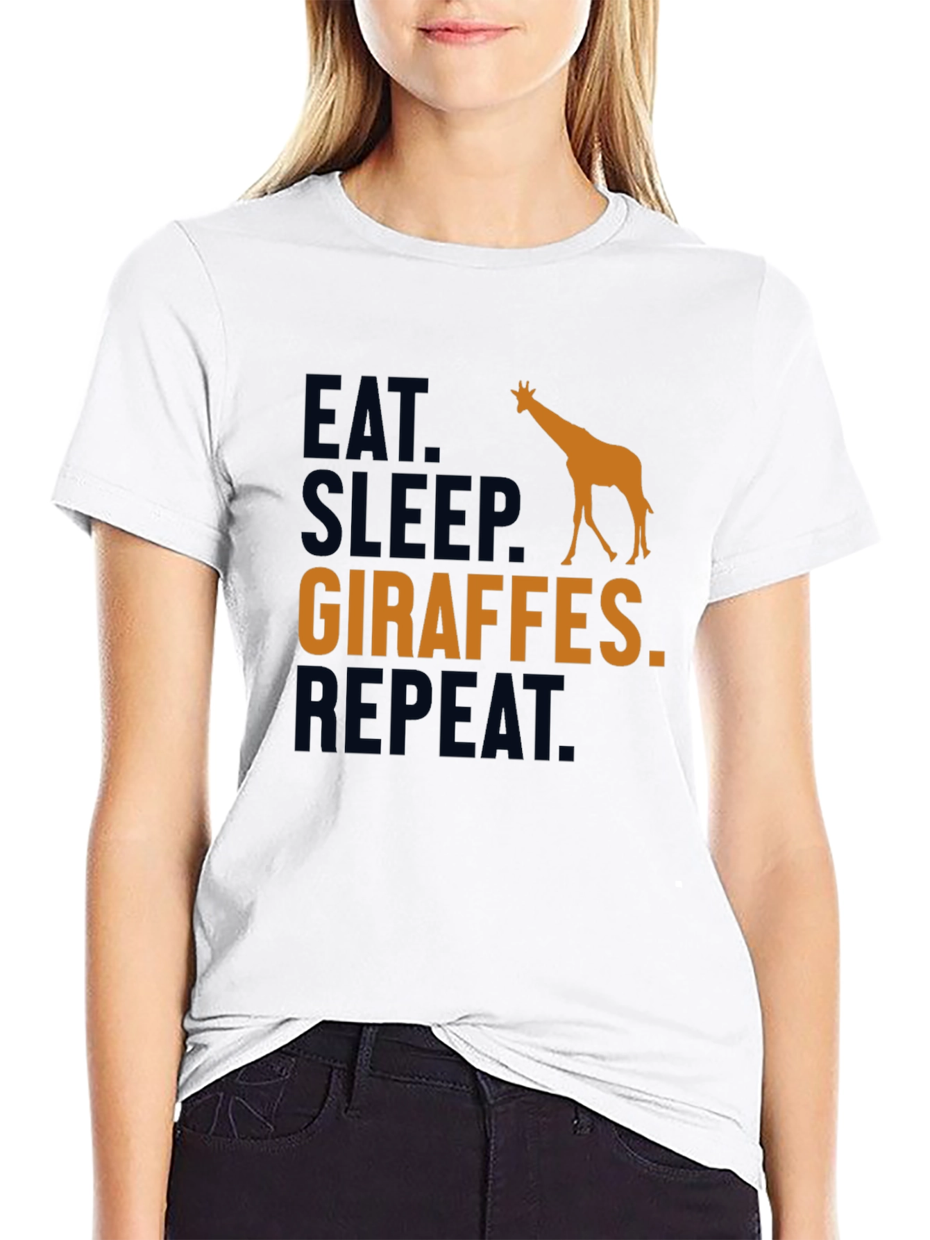 Eat Sleep Giraffes Repeat T-Shirt