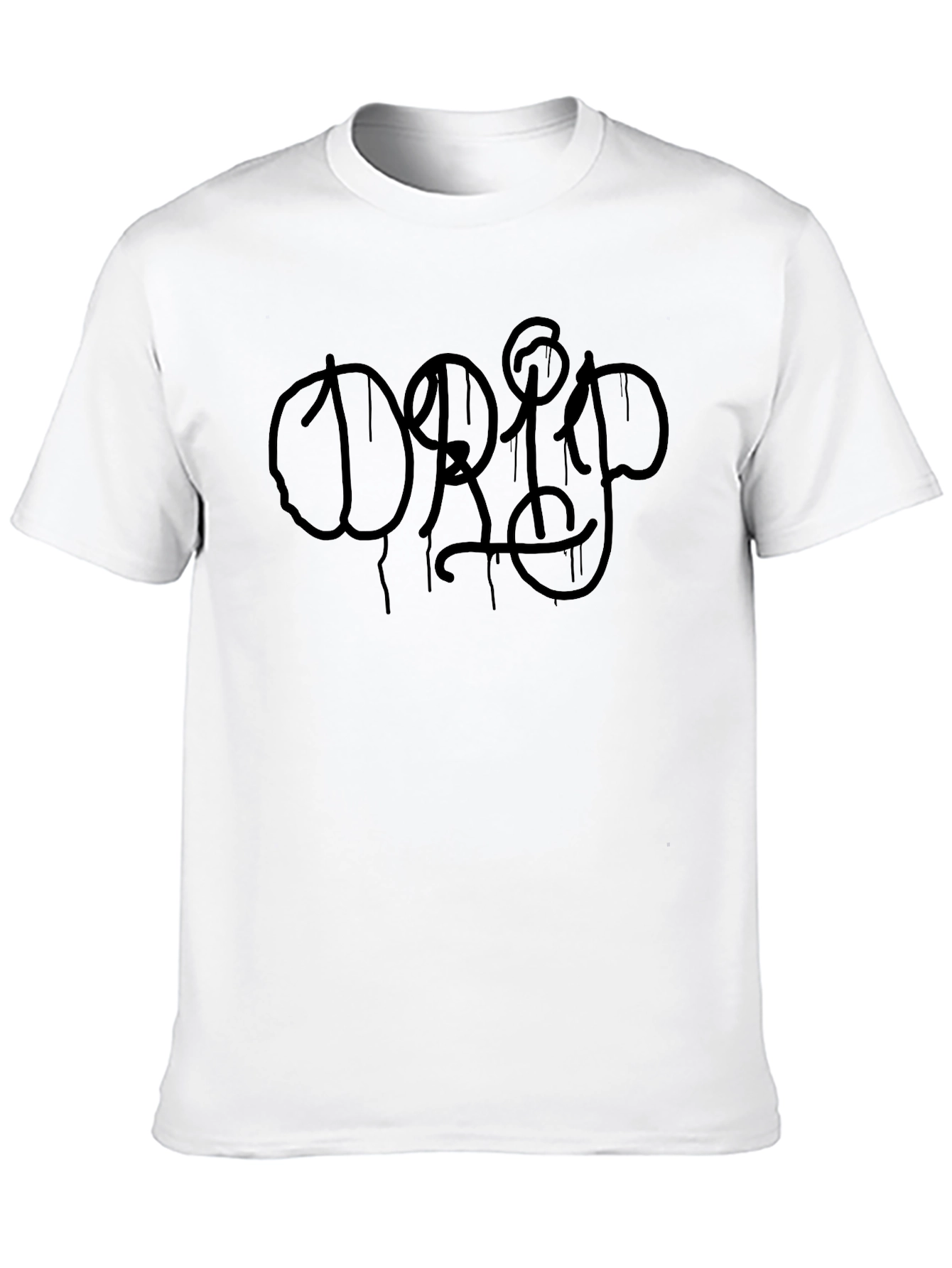 Black Graphic Tee - DRIP Design