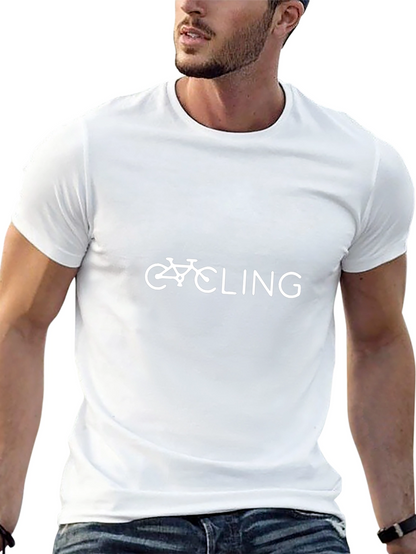 Cycling T-Shirt - Black Graphic Tee
