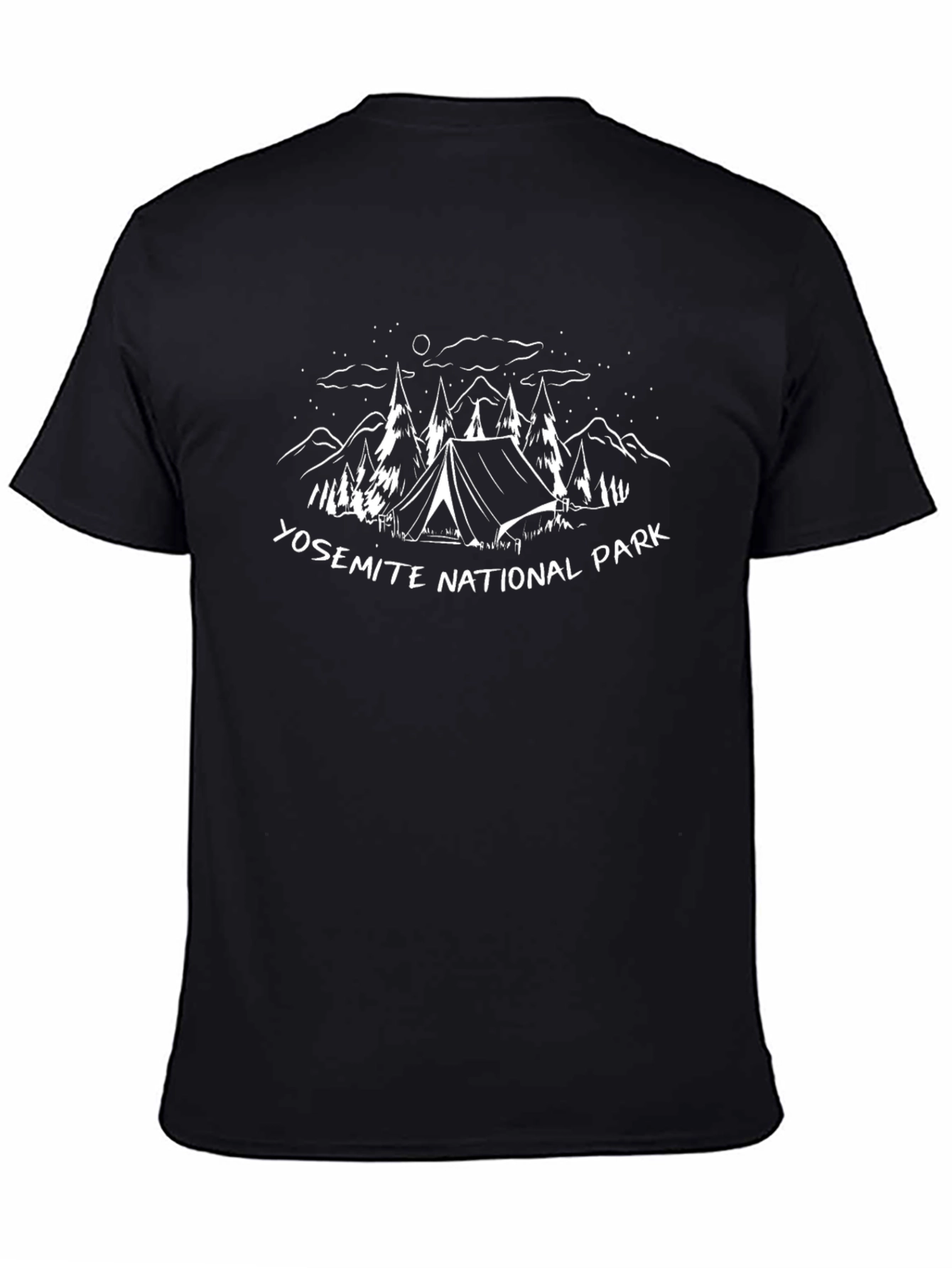 Yosemite National Park Black Graphic Tee