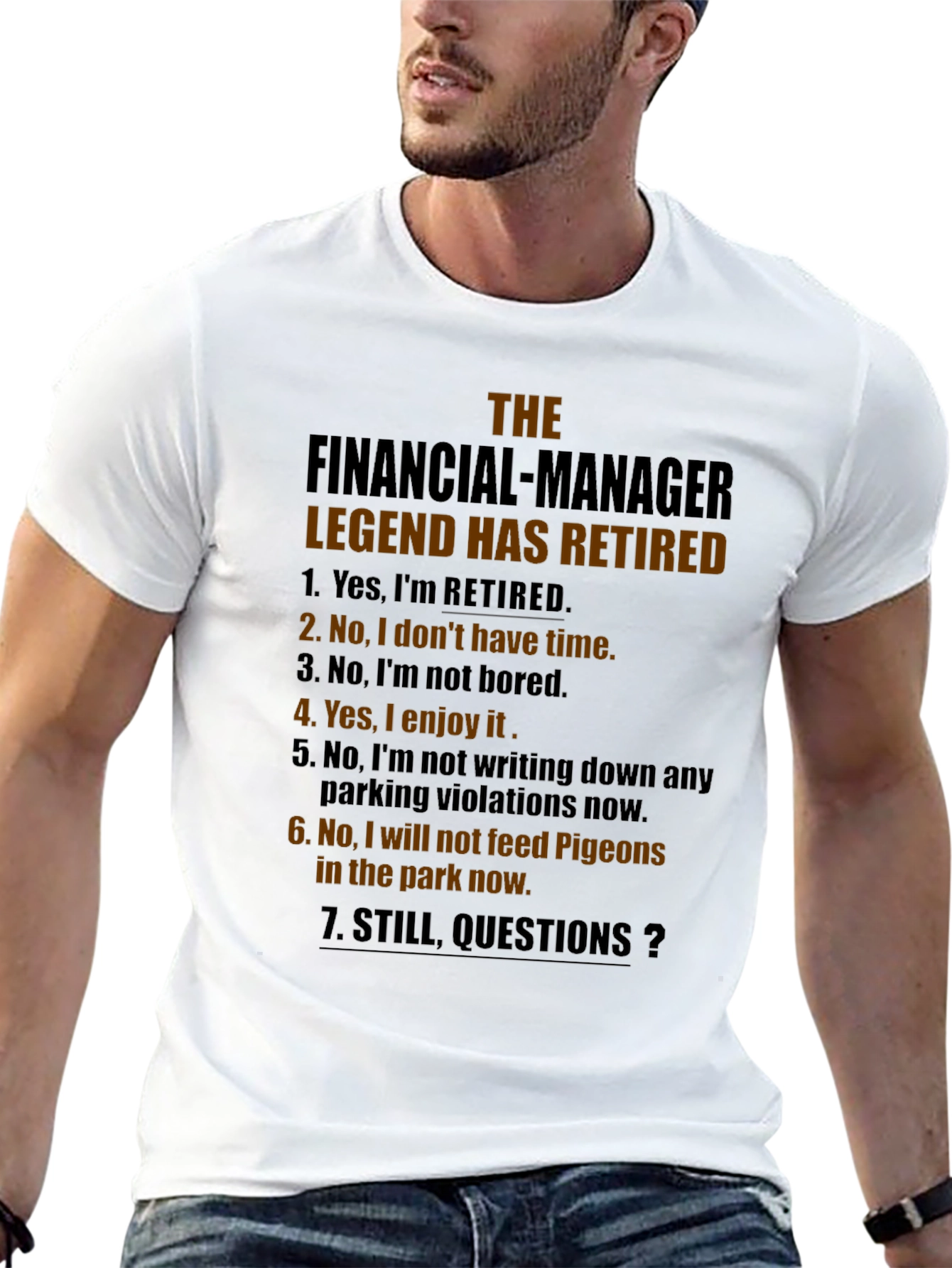 Retired Financial Manager Legend T-Shirt