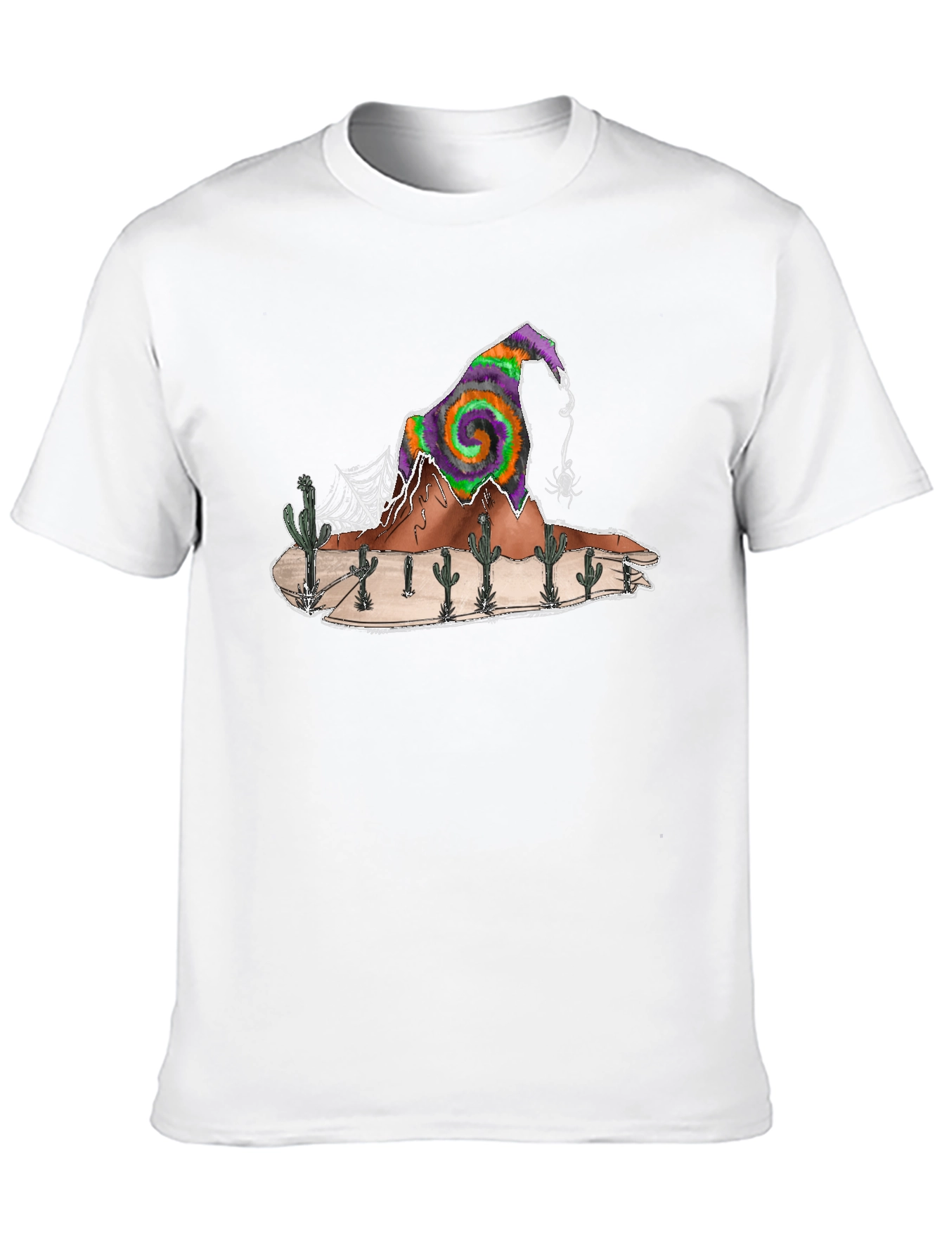 Desert Witch Hat T-Shirt - Halloween Cactus
