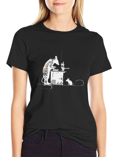Banksy Rat Chemist T-Shirt - Black