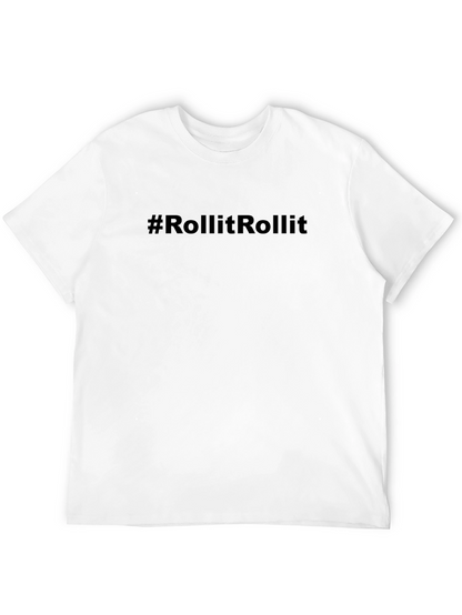 #RollItRollIt Black Graphic Tee - Trendy Casual Style