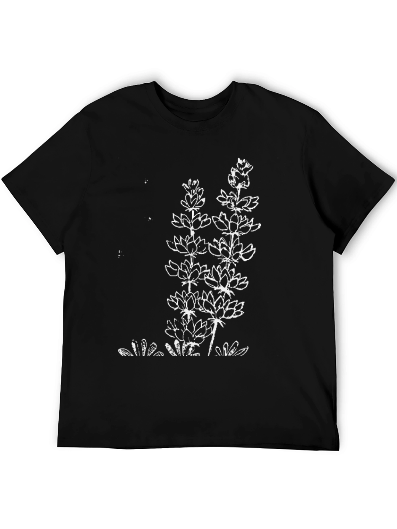 Floral Graphic Tee - Black