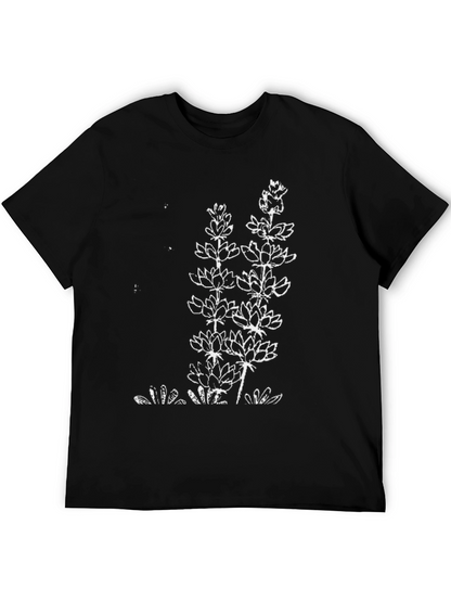 Floral Graphic Tee - Black