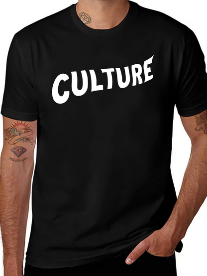 Culture Graphic Tee - Stylish Black Cotton T-Shirt