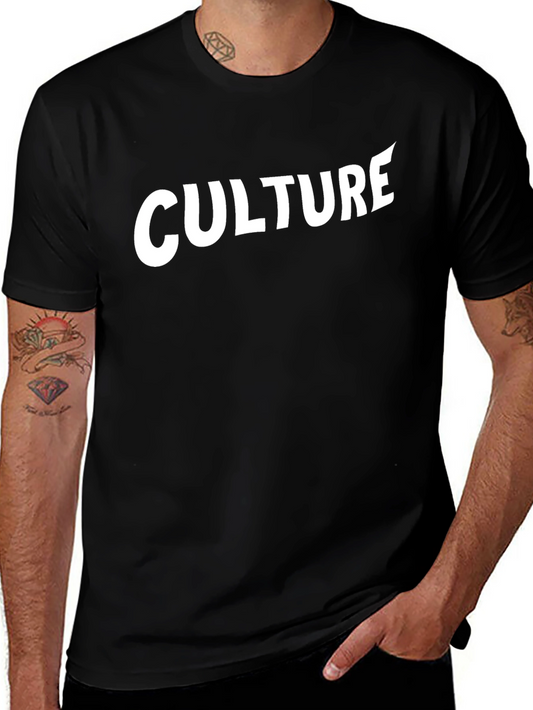 Culture Graphic Tee - Stylish Black Cotton T-Shirt