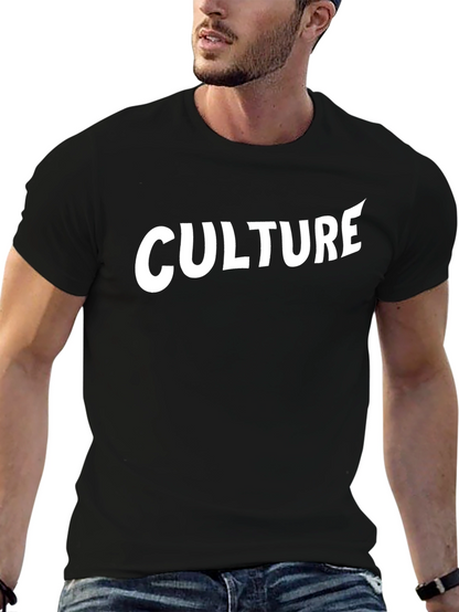 Culture Graphic Tee - Stylish Black Cotton T-Shirt