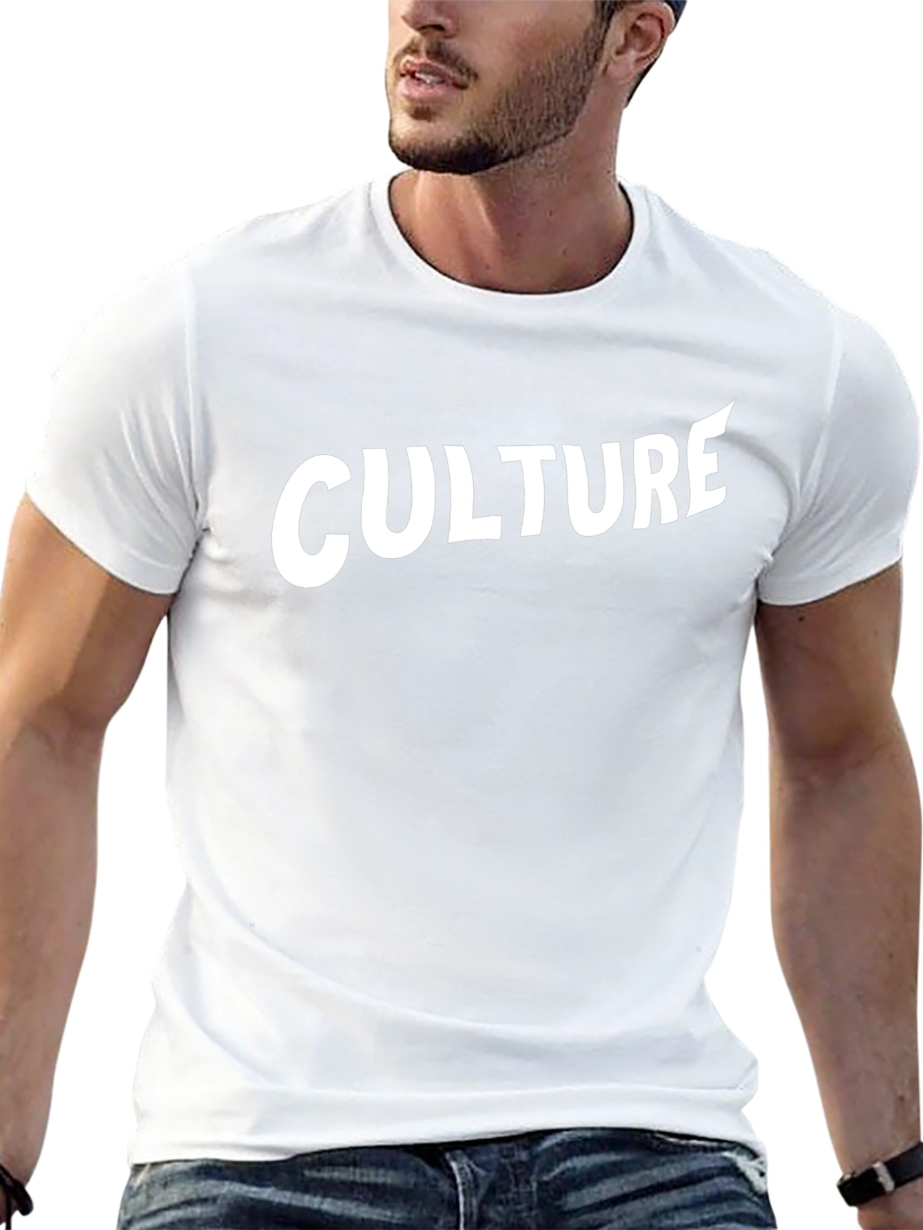 Culture Graphic Tee - Stylish Black Cotton T-Shirt