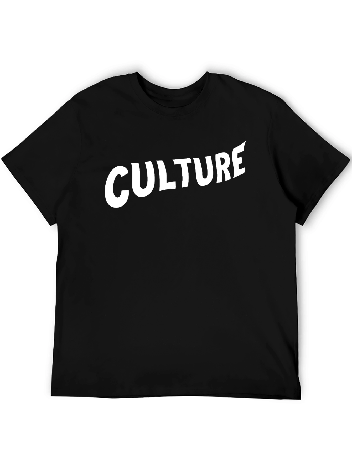 Culture Graphic Tee - Stylish Black Cotton T-Shirt
