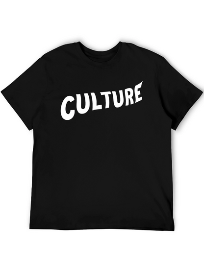 Culture Graphic Tee - Stylish Black Cotton T-Shirt