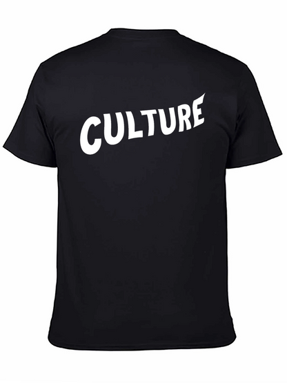 Culture Graphic Tee - Stylish Black Cotton T-Shirt