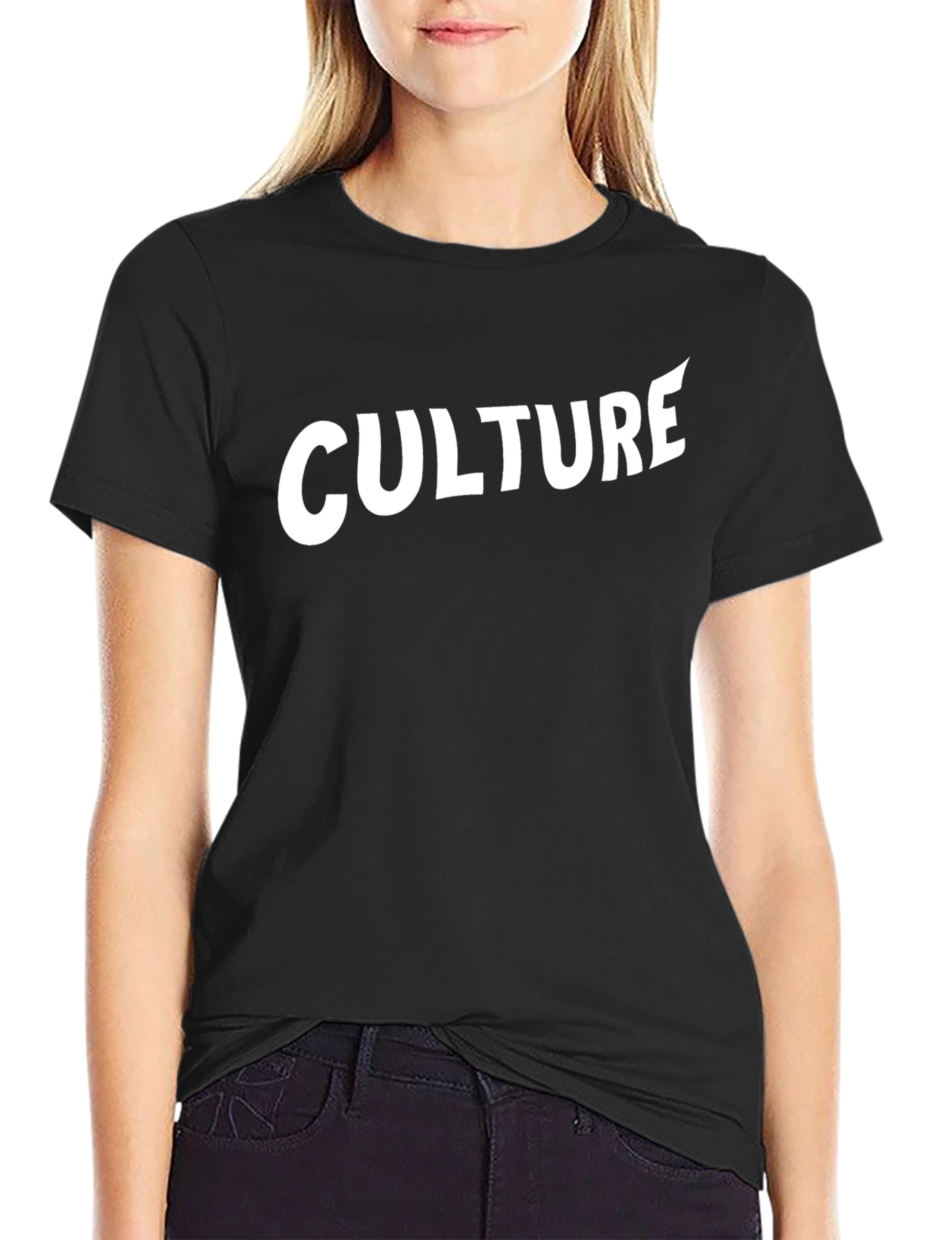 Culture Graphic Tee - Stylish Black Cotton T-Shirt