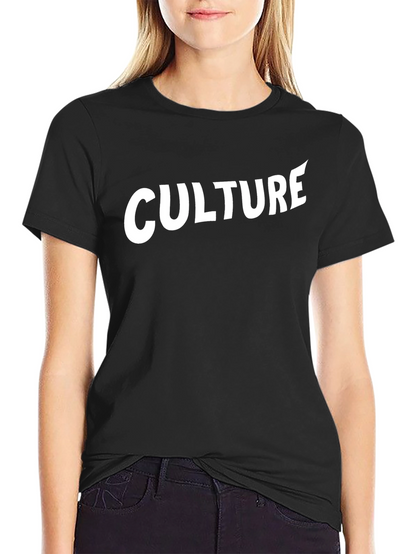 Culture Graphic Tee - Stylish Black Cotton T-Shirt