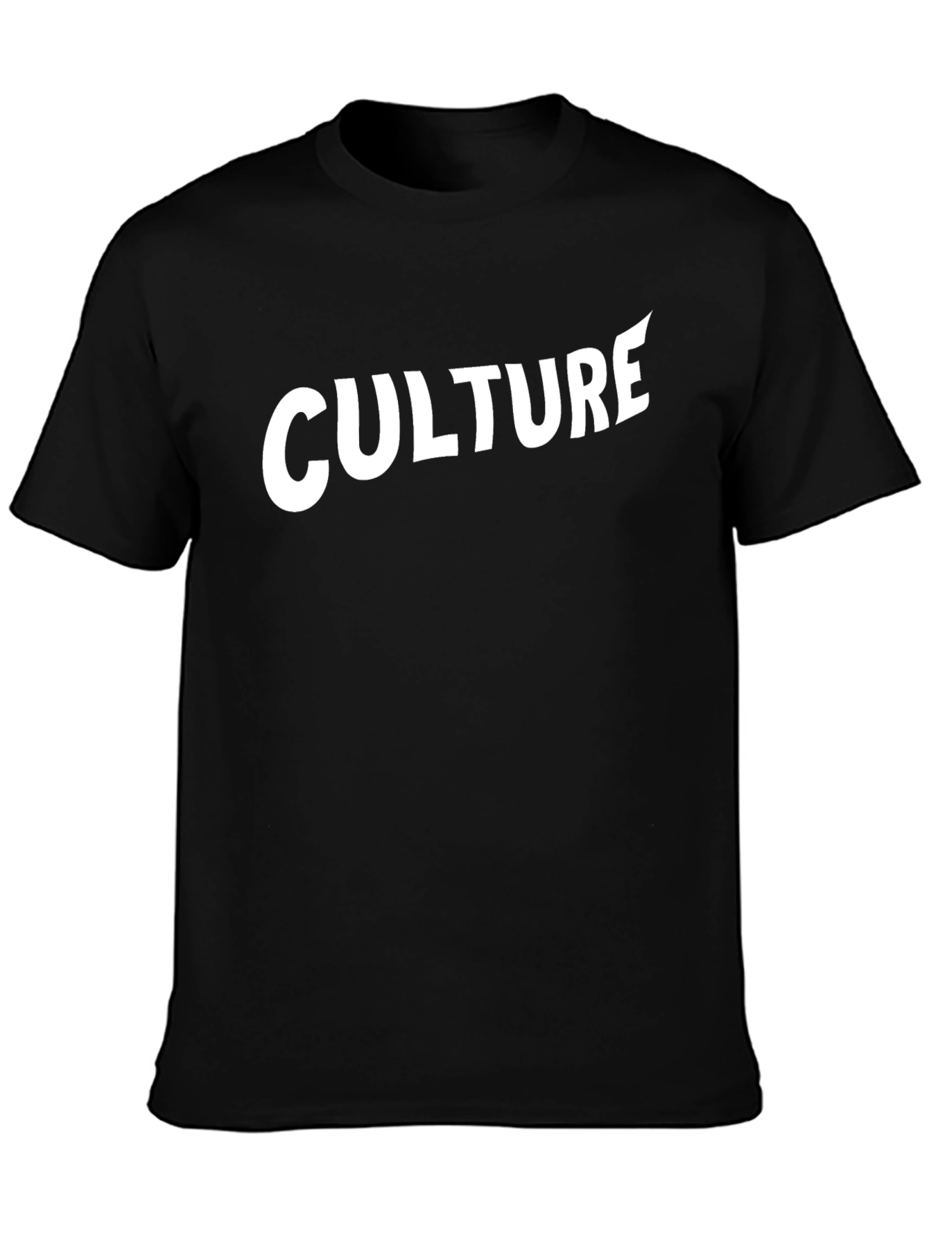 Culture Graphic Tee - Stylish Black Cotton T-Shirt