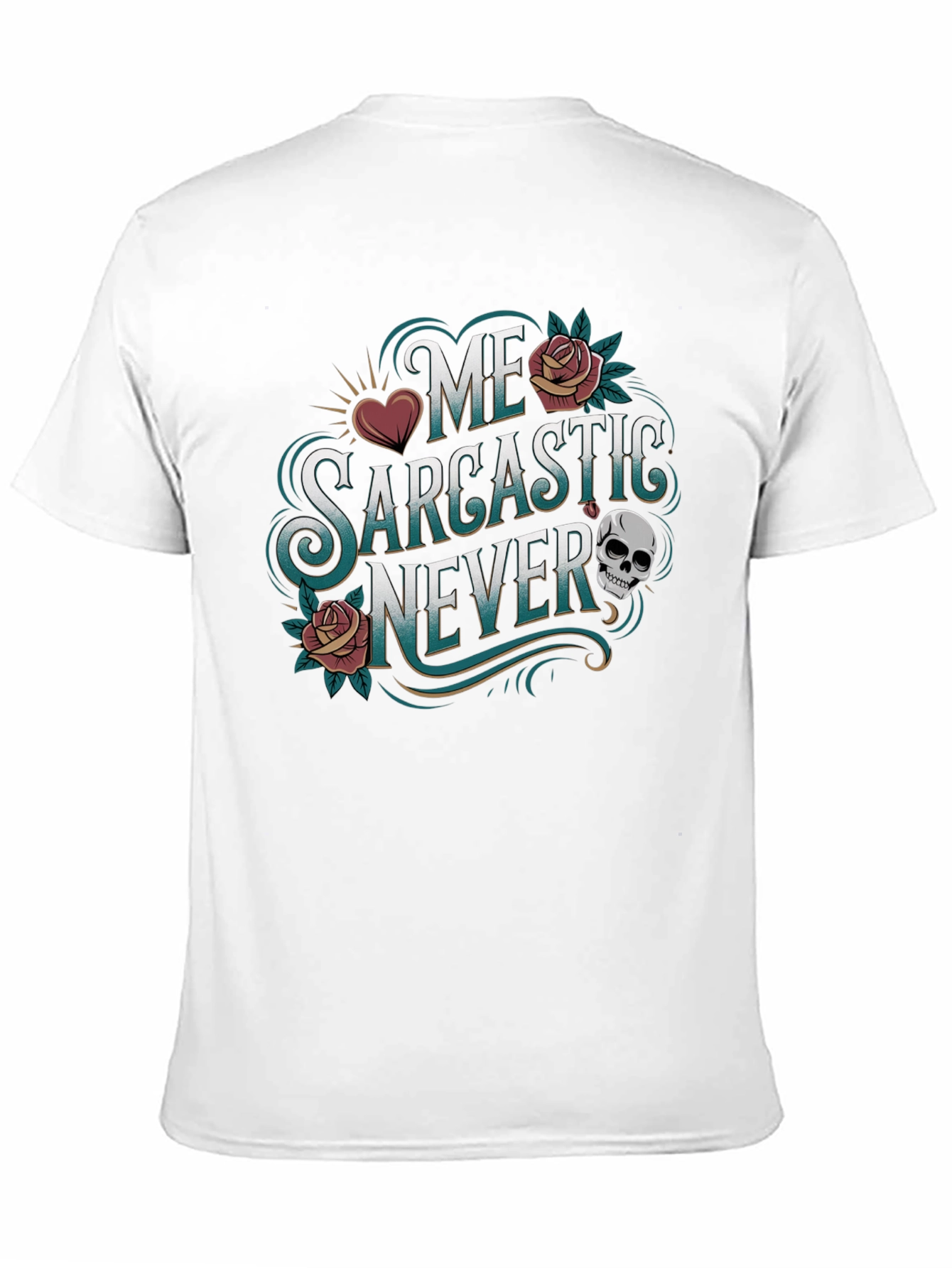 Sarcastic Never Graphic Tee - Funny Statement T-Shirt