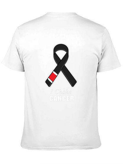 I Choke Cancer Jiu Jitsu Ribbon T-Shirt