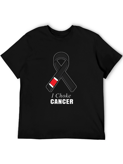 I Choke Cancer Jiu Jitsu Ribbon T-Shirt
