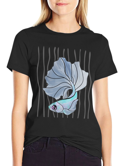 Betta Fish Graphic Tee - Mens Black T-Shirt