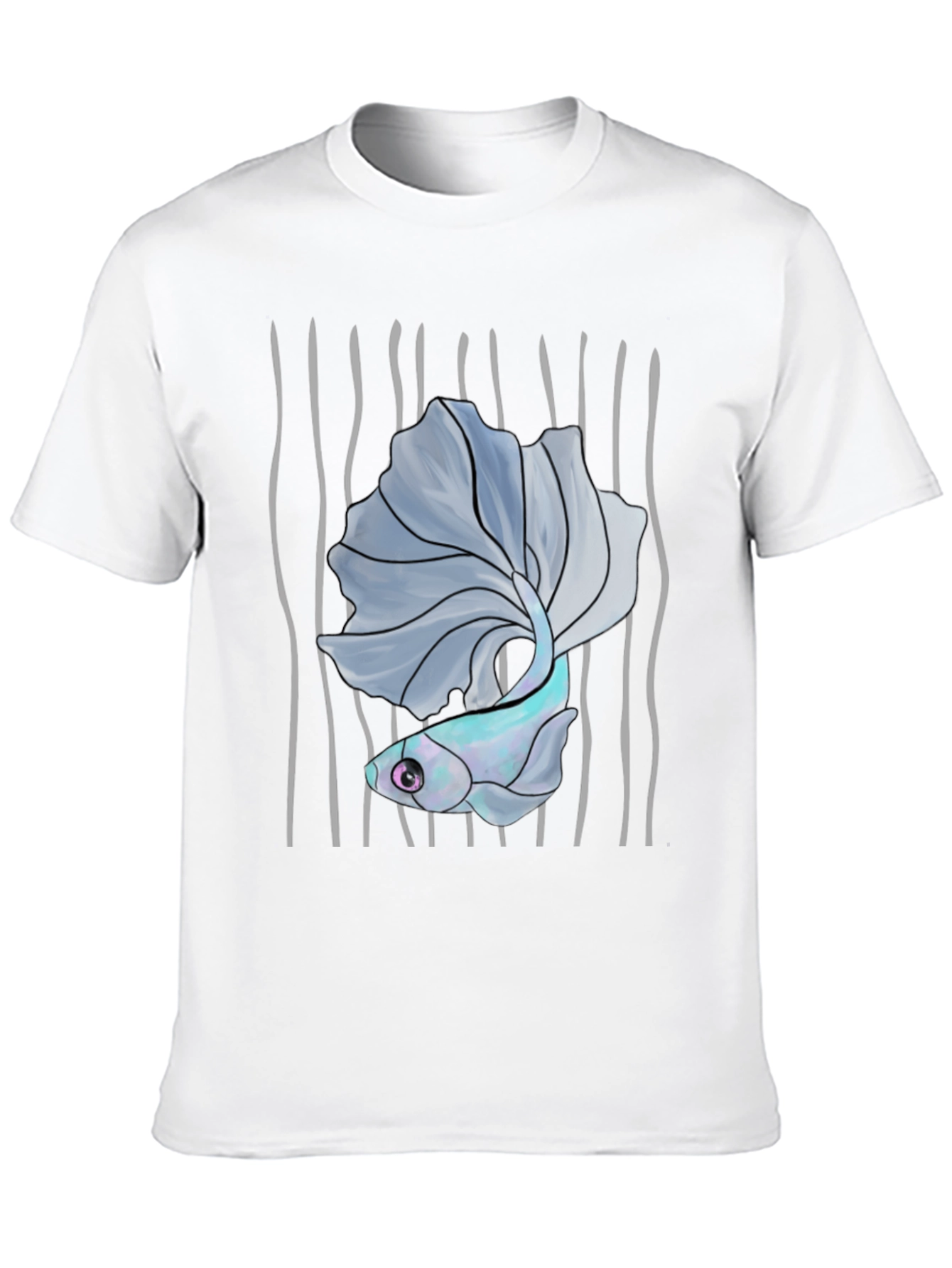 Betta Fish Graphic Tee - Mens Black T-Shirt