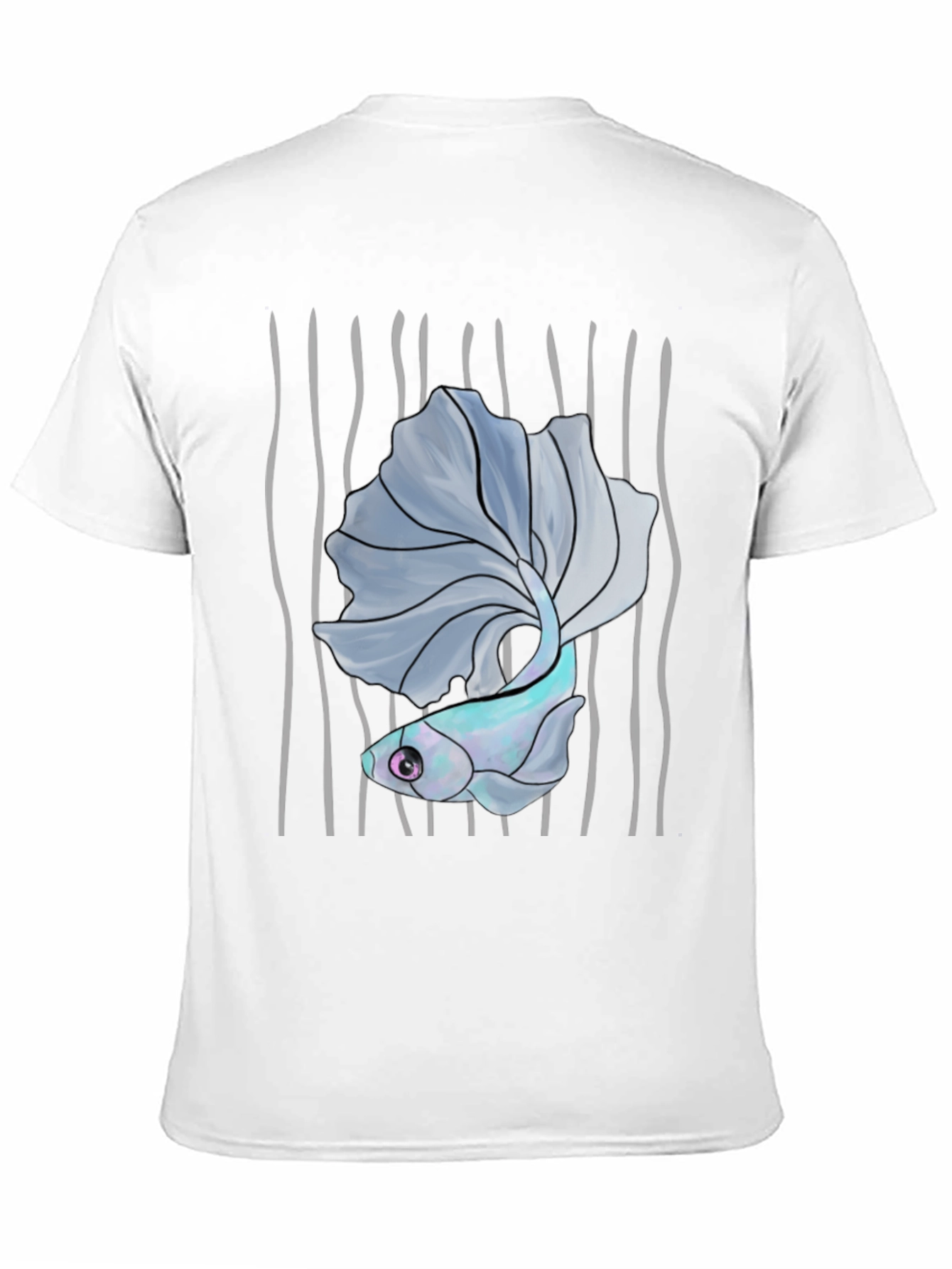 Betta Fish Graphic Tee - Mens Black T-Shirt