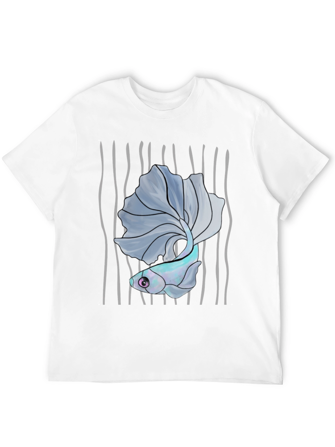 Betta Fish Graphic Tee - Mens Black T-Shirt