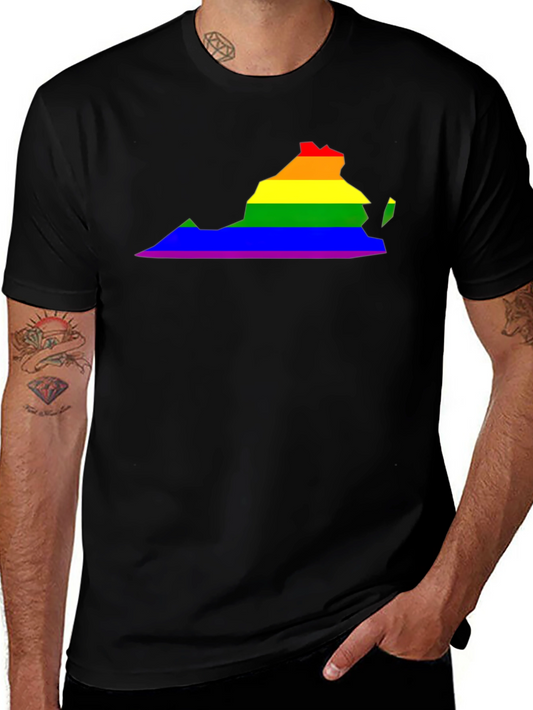 Virginia Pride LGBTQ+ Rainbow State T-Shirt