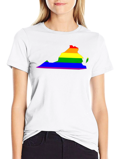 Virginia Pride LGBTQ+ Rainbow State T-Shirt