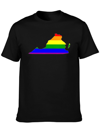 Virginia Pride LGBTQ+ Rainbow State T-Shirt