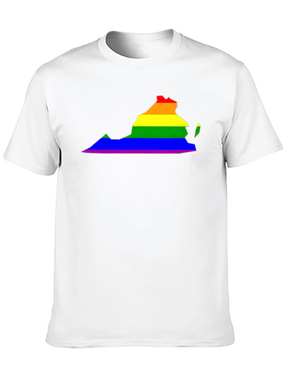 Virginia Pride LGBTQ+ Rainbow State T-Shirt