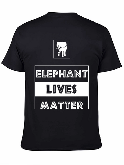 Elephant Lives Matter Graphic Tee - Black